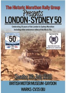 London Sydney 50 flyer front