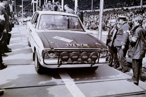 Ford Cortina GT car 48 in the 1970 World Cup Rally