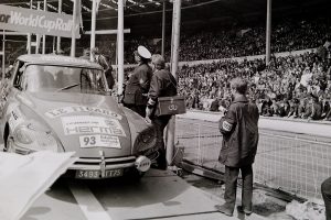 Citroen DS21 car 93 at the start of the 1970 World Cup Rally