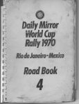 Daily Mirror World Cup Rally 1970 Road Book 4 cover