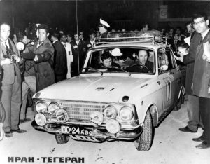 Mosvitch 408 car 7 in the 1968 London to Sydney Marathon Rally