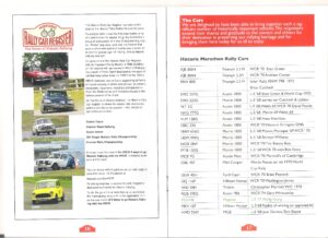 Historic Marathon Rally Show 2015 Programme page 16 and 17